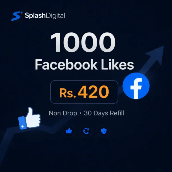 Facebook Post Likes – 1000 Likes (Non Drop + 30 Days Refill)